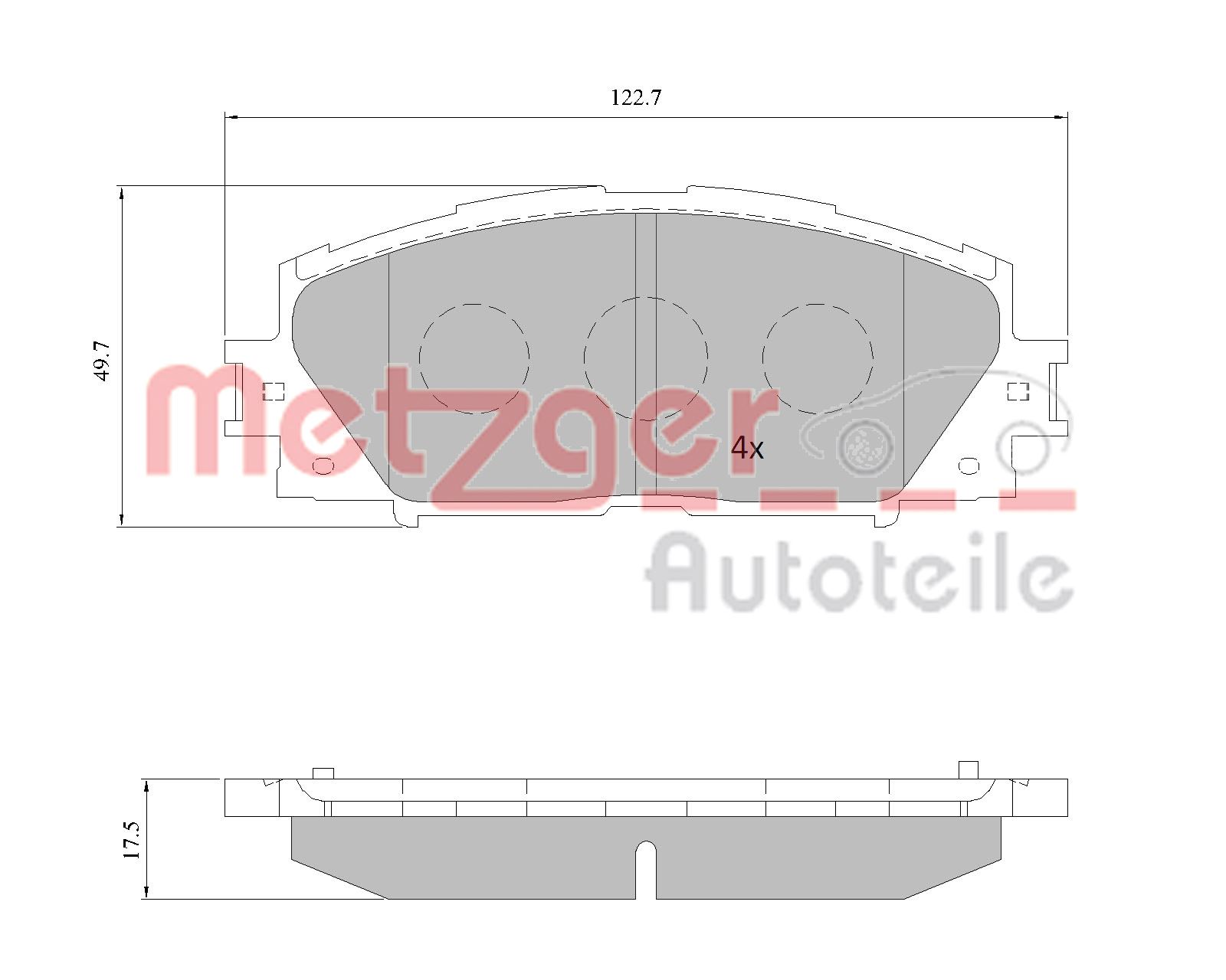 METZGER Első fékbetét 1170772_METZ